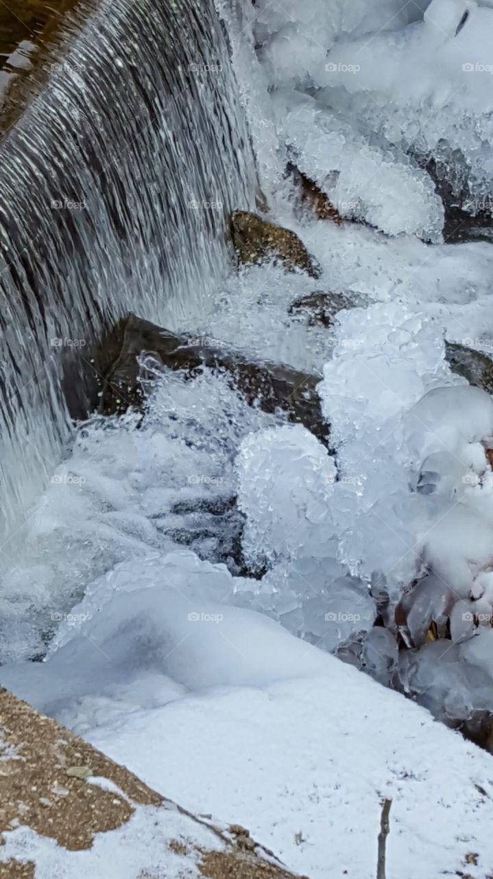 icy waterfall