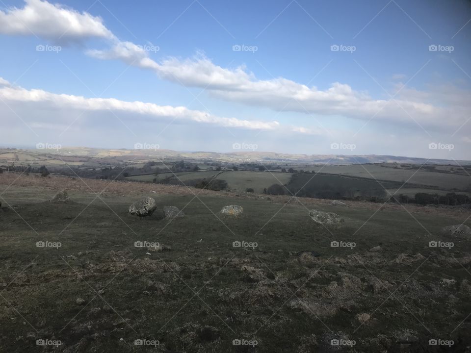 Lovely Devon landscape on a day when most of the UK was covered in snow, so l savored the blue sky and coped with the below freezing temperatures.