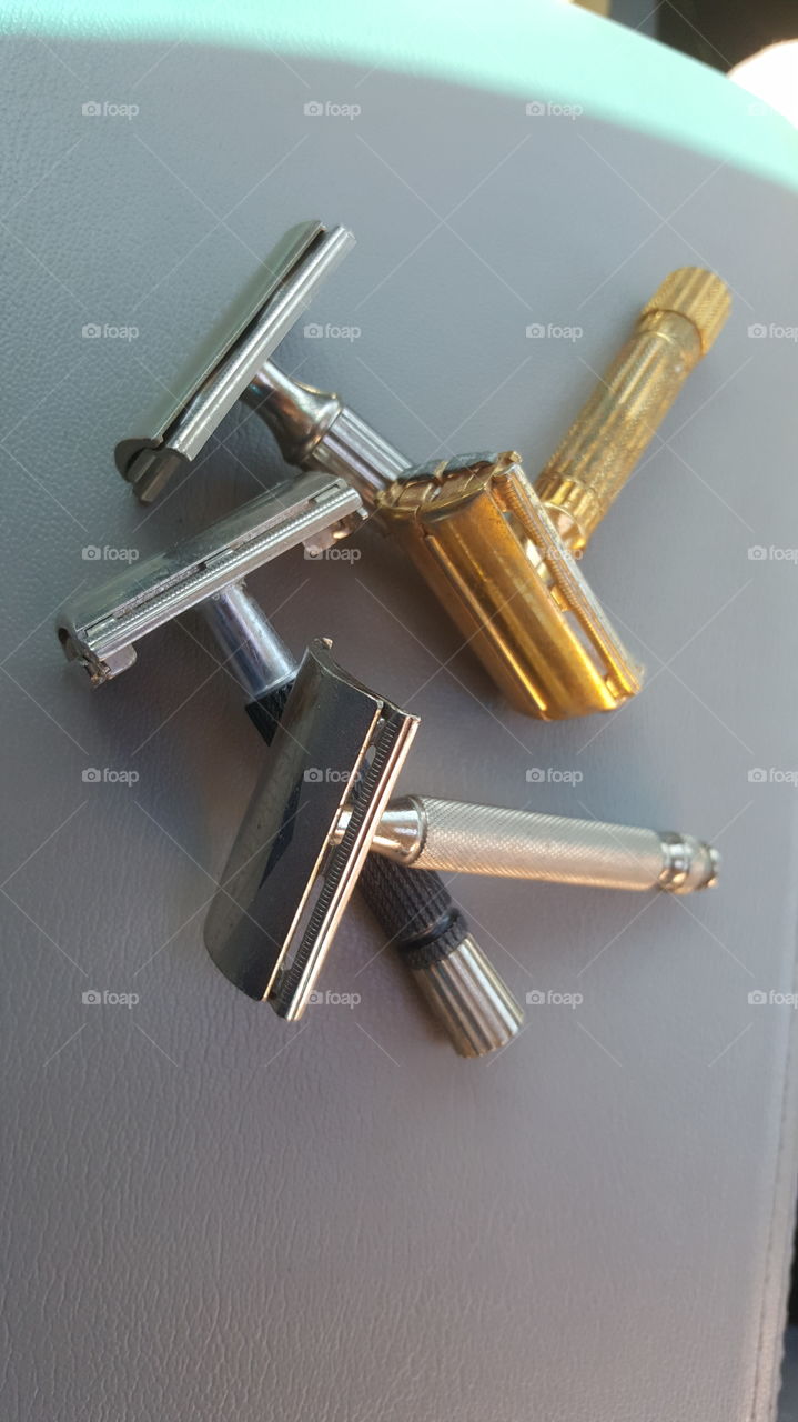 A group of safety razor - the old school style of man