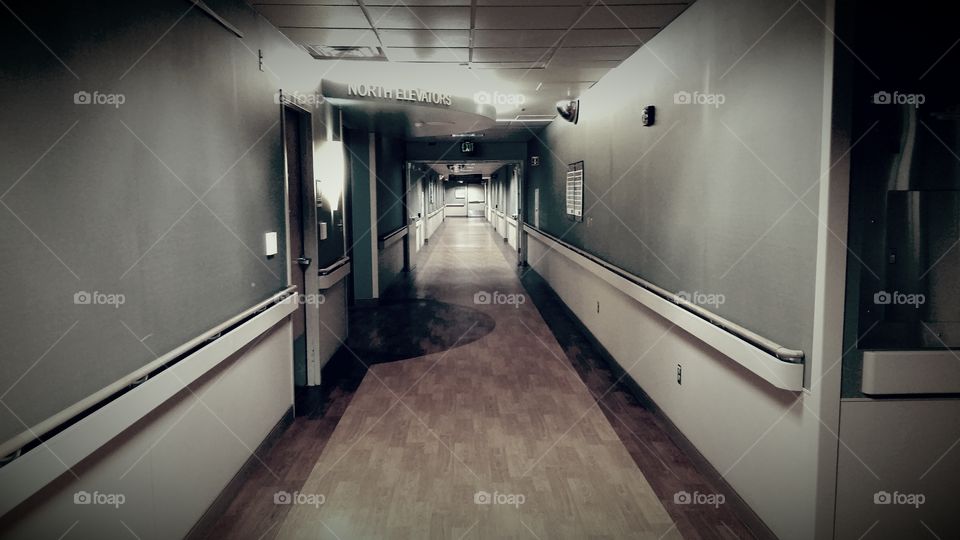 Long Abandoned Hospital Hallway