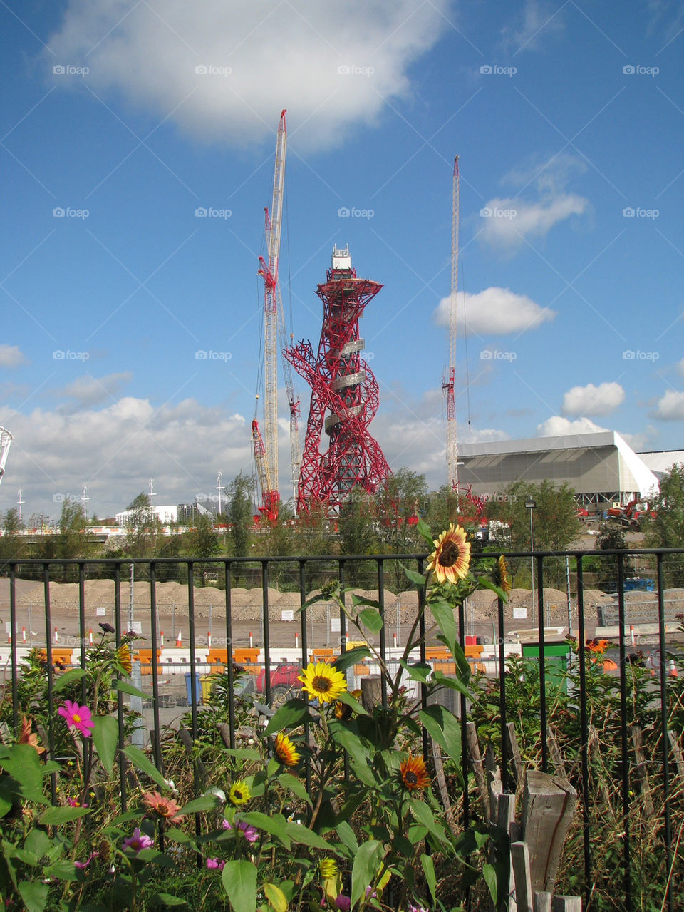 flowers construction london cranes by lizajones