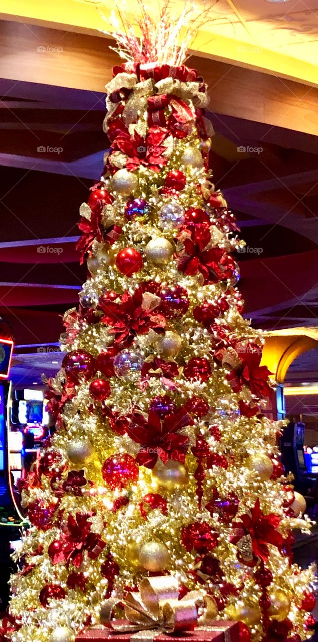 Gold Christmas tree