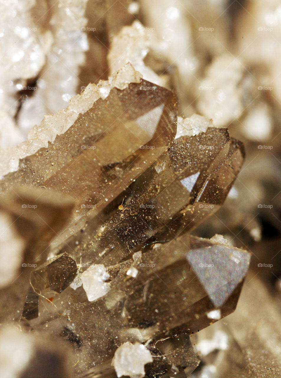 Crystals close up