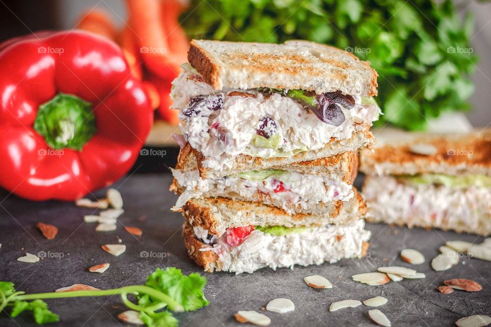 Chicken Salad Sandwich with Greek Yogurt