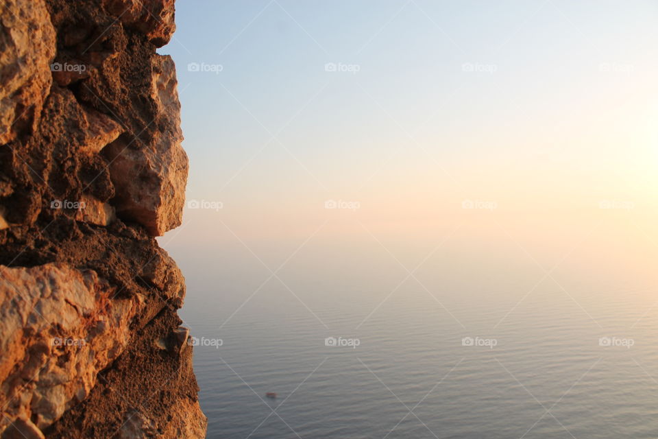 Cliff in Side, Turkey