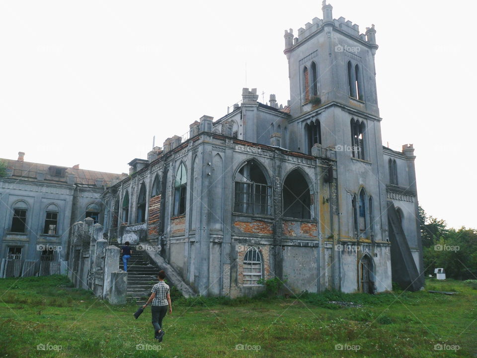 old abandoned building in Zhytomyr region, autumn 2018 (house Tereshchenkov)