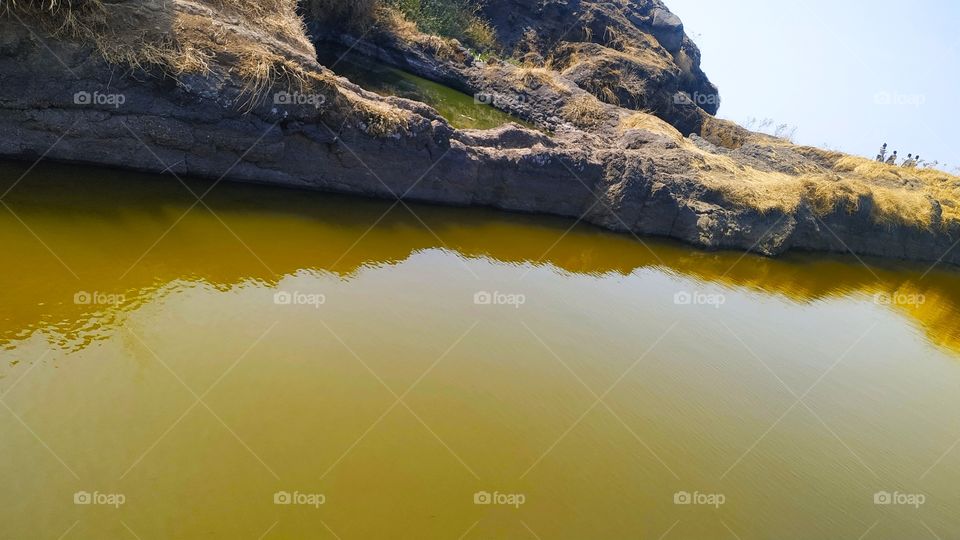 Rajgad Fort  Gunjavane maharashtra Chandra Lake Water View shot on Camera