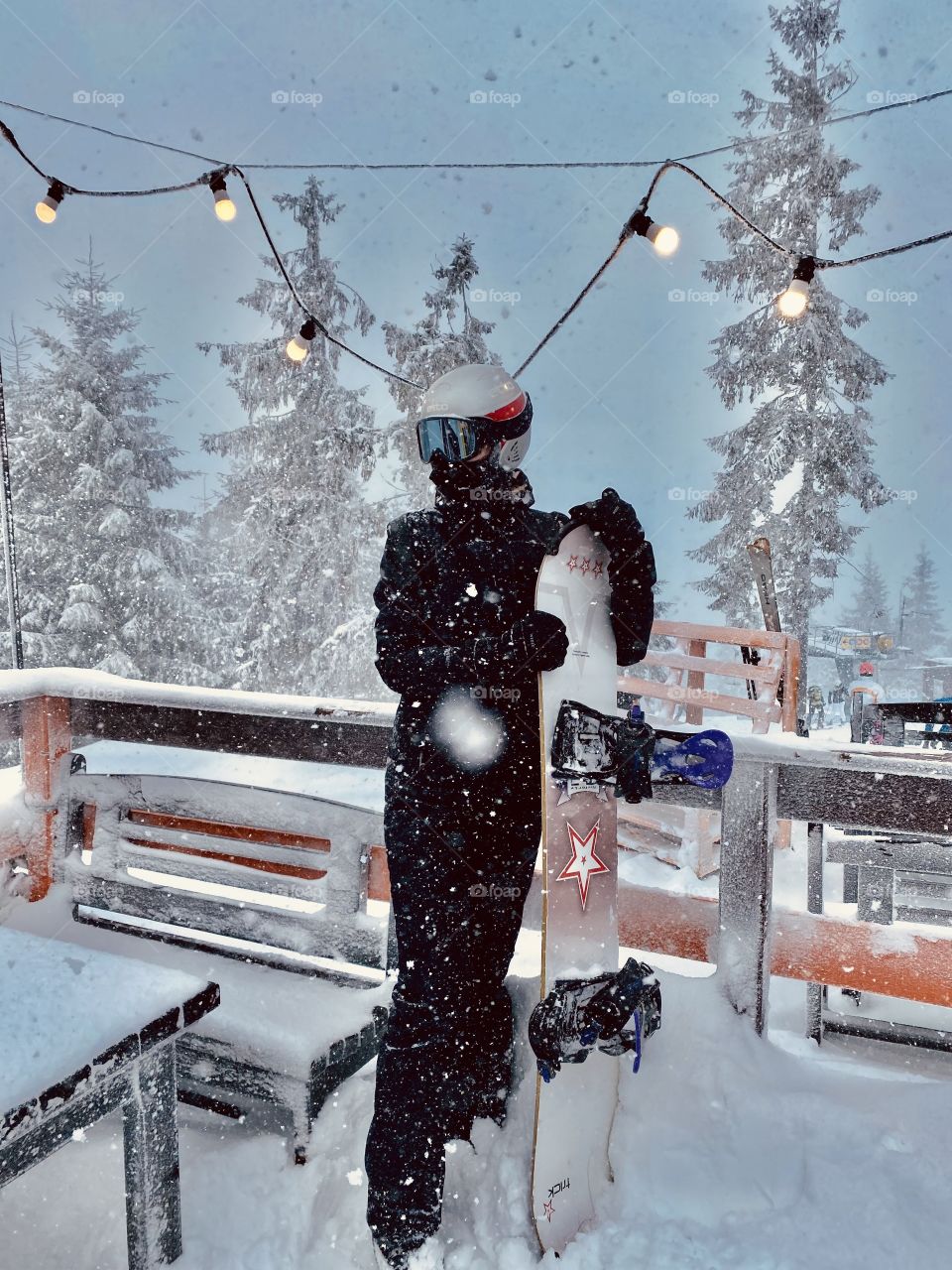 Perfect day with a lot of snow