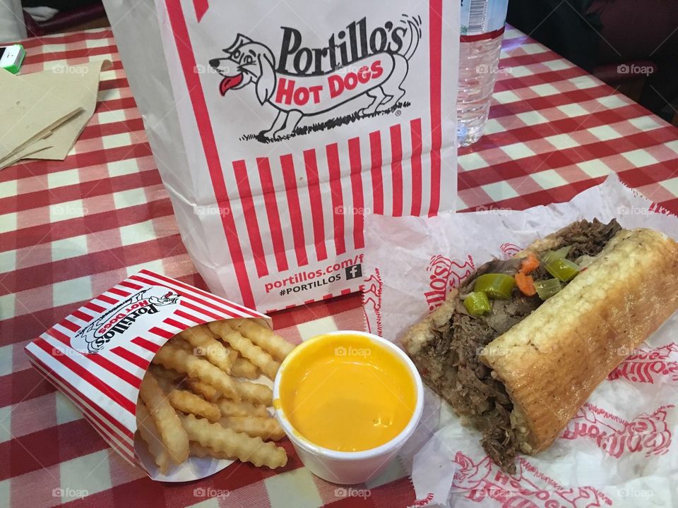 Portillo’s Hot Dogs in Chicago 