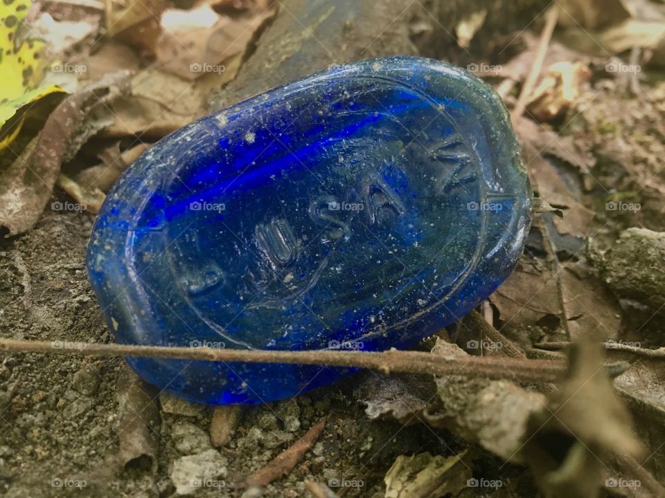 USA blue glass