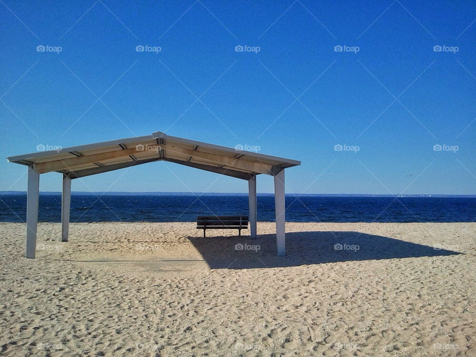 beach ocean summer shadow by javidog