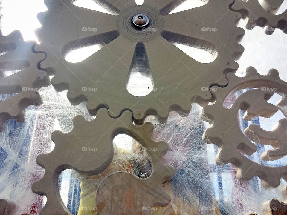 Spider webs on gear