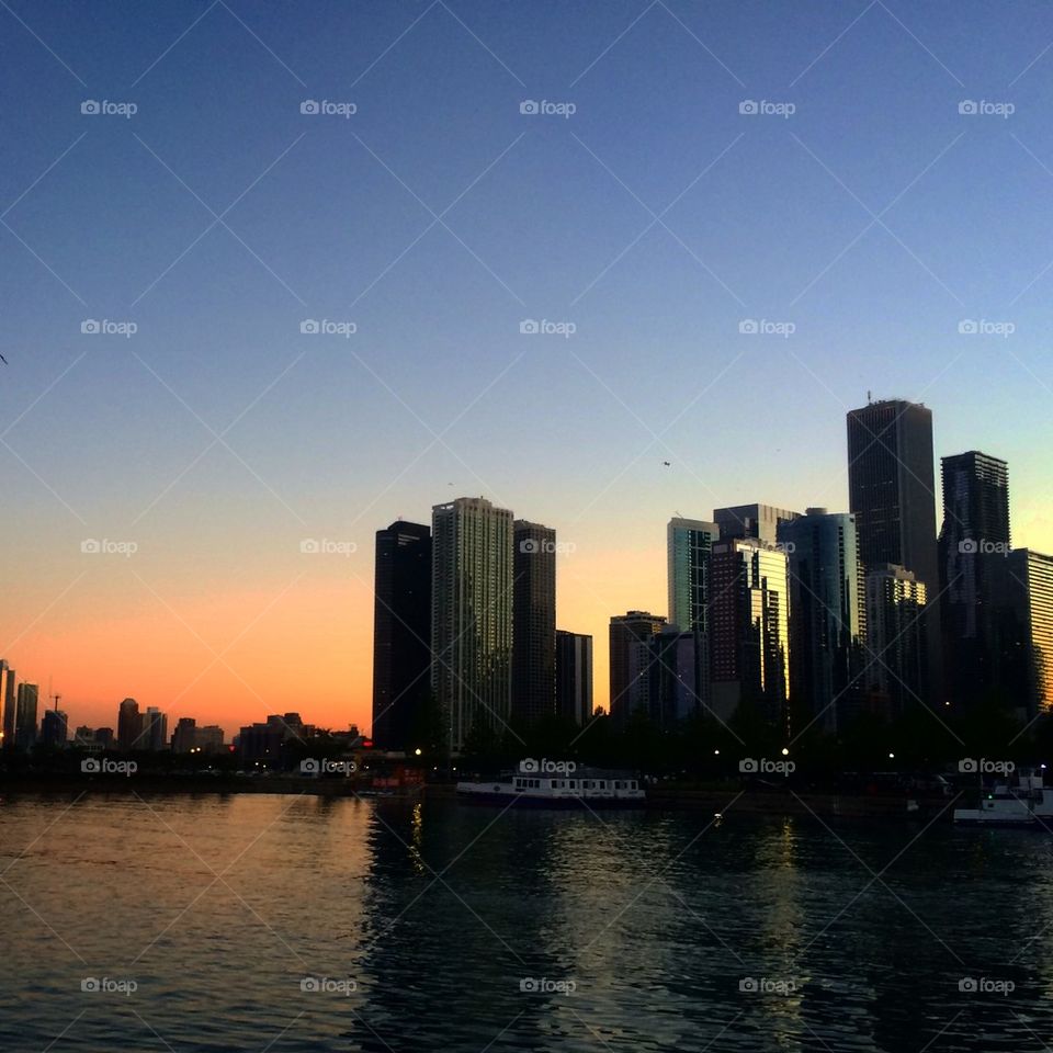 Sunset skyline 