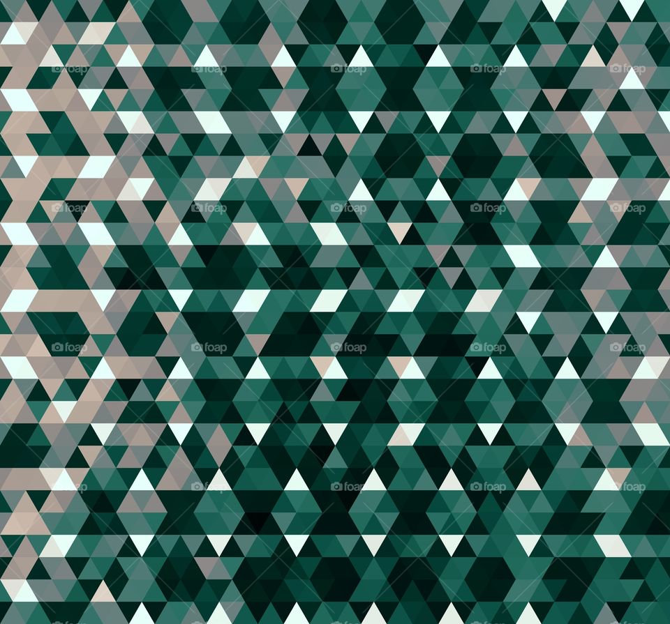 Mix of several colored triangles