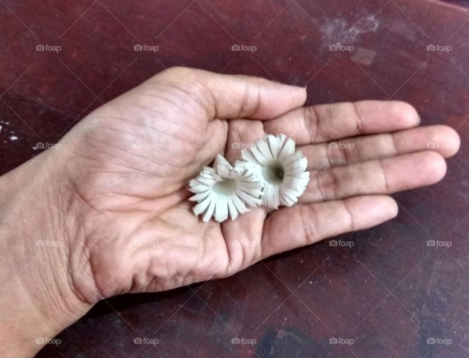 Hand with flower
