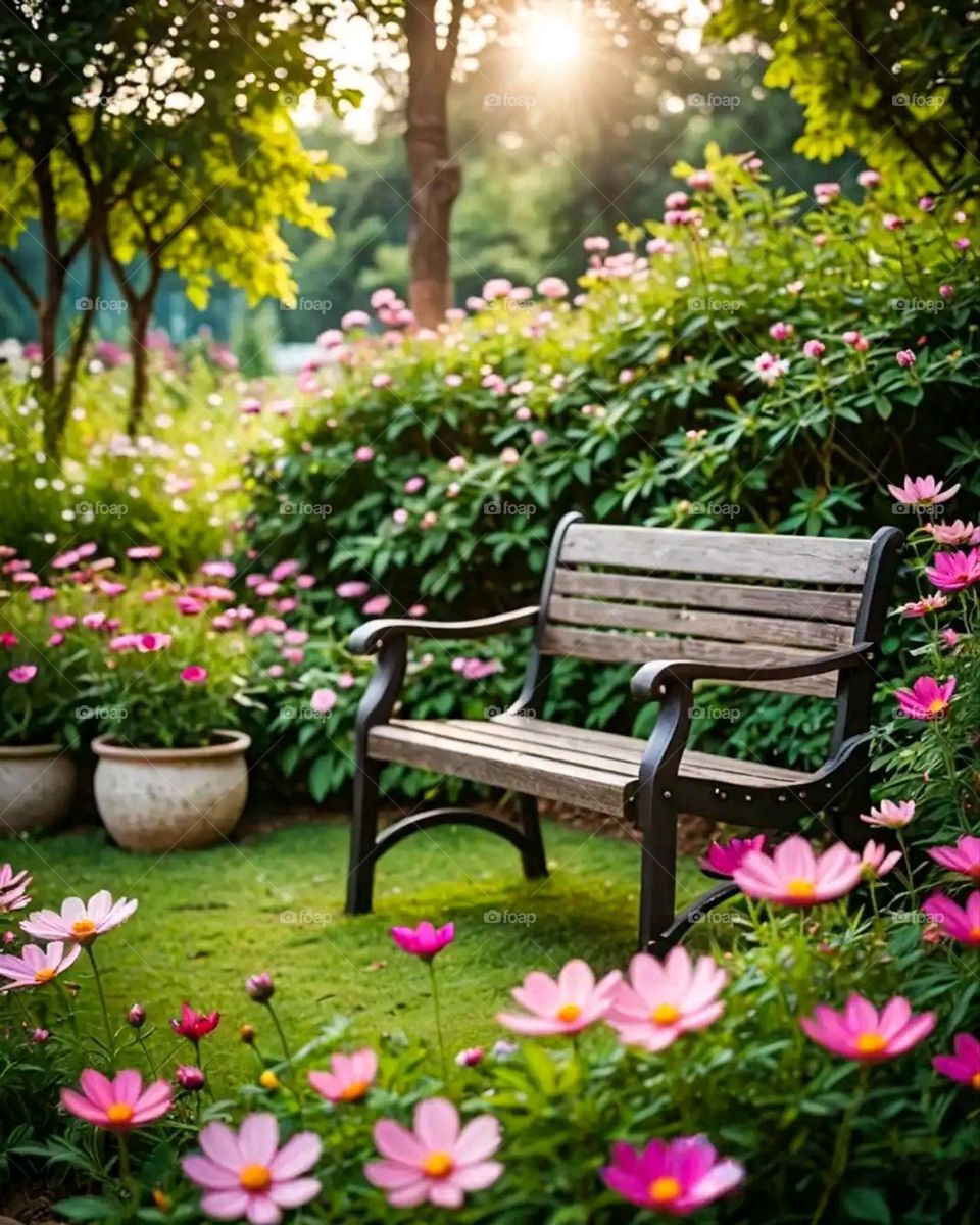 Glory be to God, the magnificent and picturesque view and the natural green trees are a view that is nothing more wonderful than it