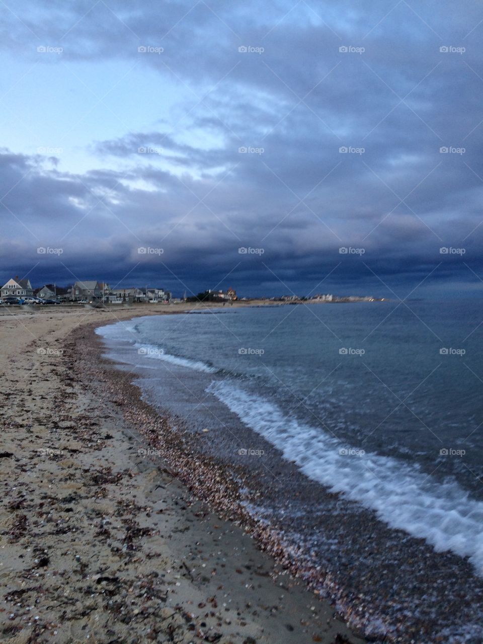 Falmouth Massachusetts Beach at Sunset 