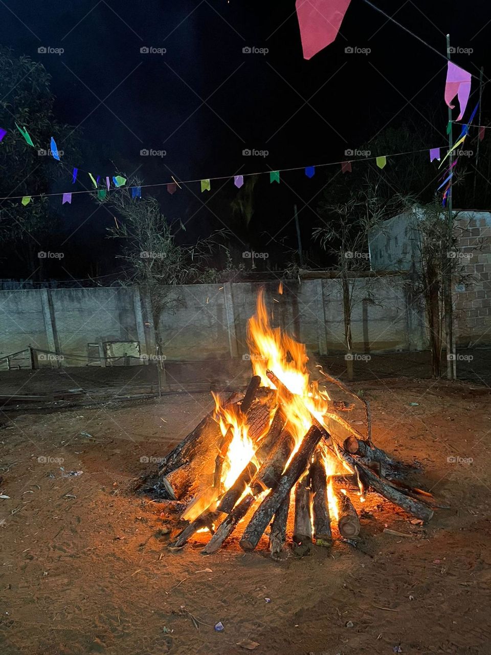 bonfire in festa junina