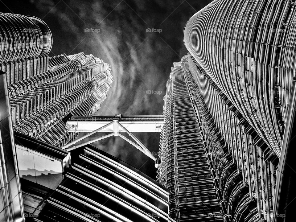 Clouds above the Petronas Twin Towers