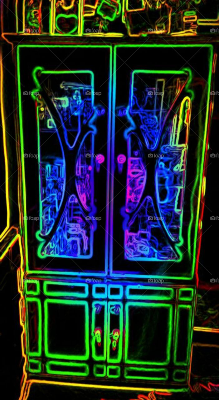 beautiful view of light effects