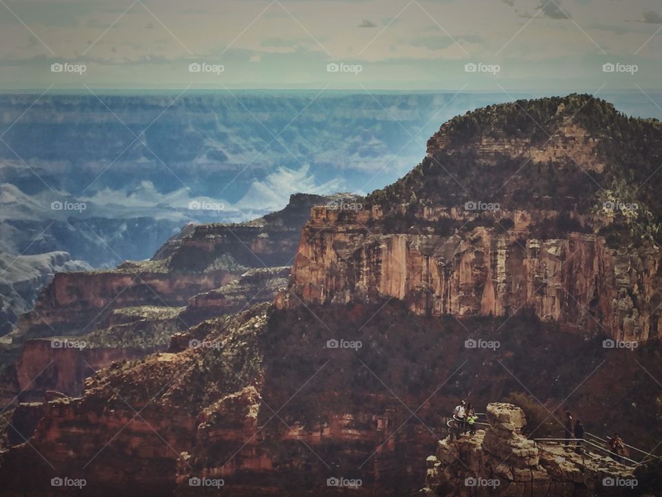 Tourist at grand canyon national park