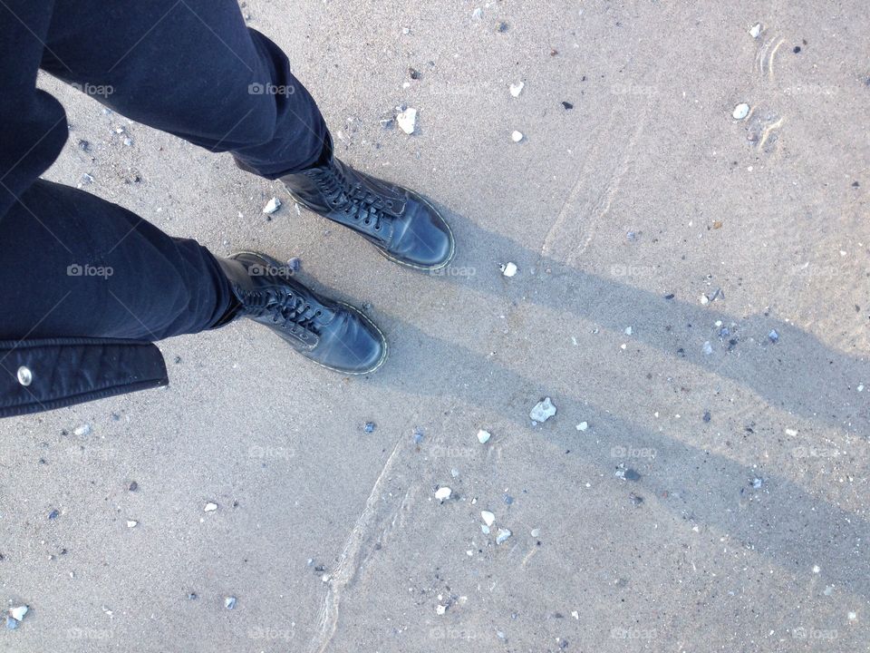 Standing on the edge. Water so close.