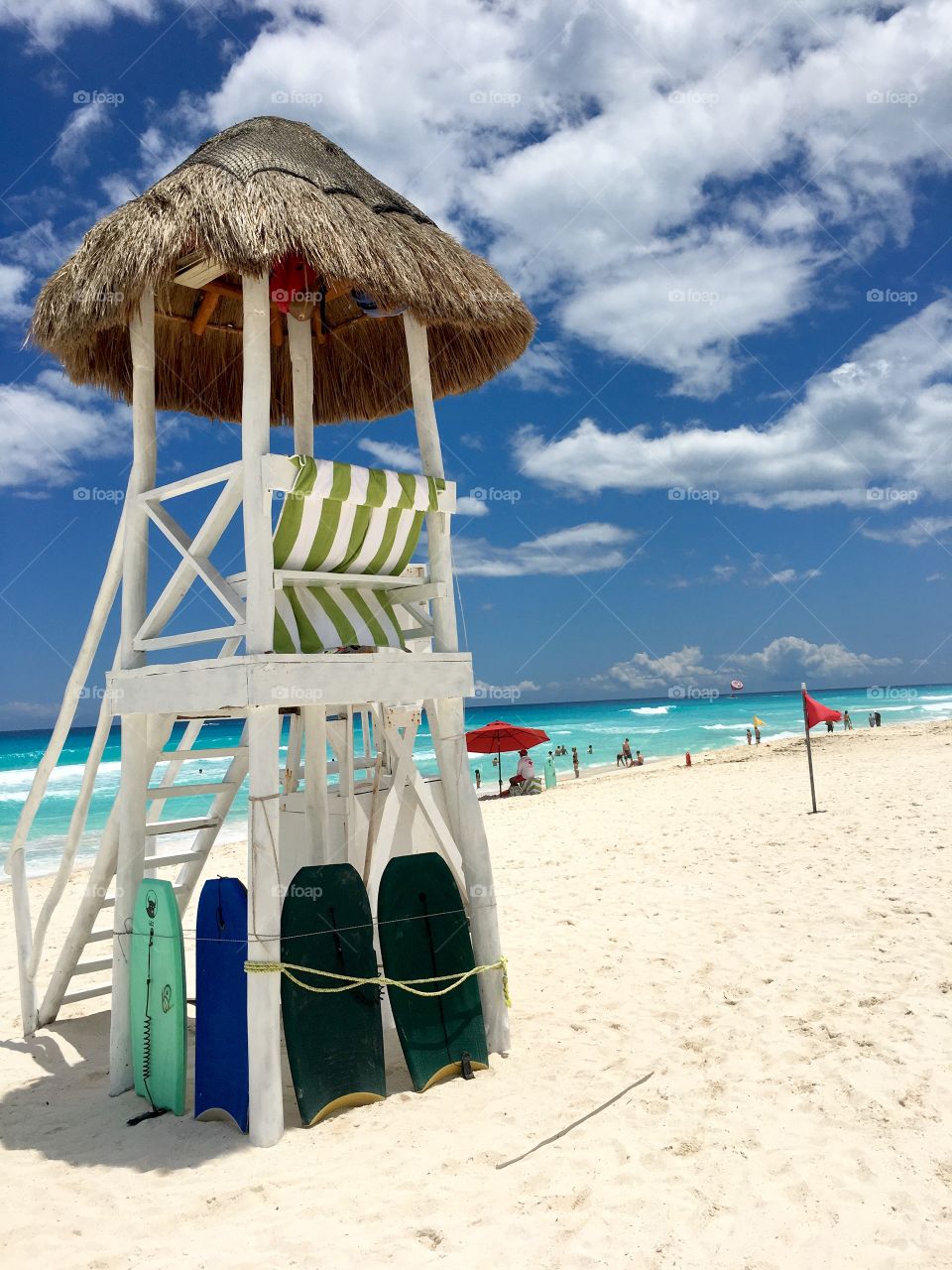 Afternoon on the beach. Enjoying beautiful colors. 