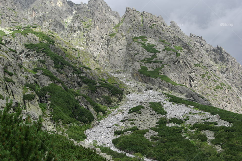 View of rocky mountains, Slovakia