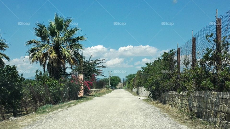 strada , cielo nuvole panorama