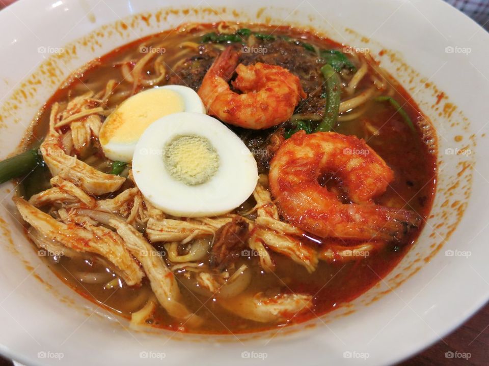 Malaysian Prawn Mee Noodle Soup