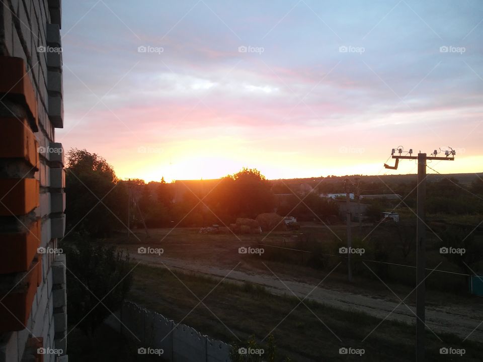 #sunset in the village #sunset in Ukraine