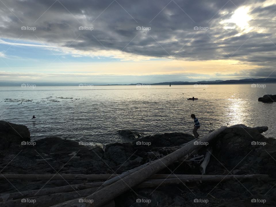 Man by the beach