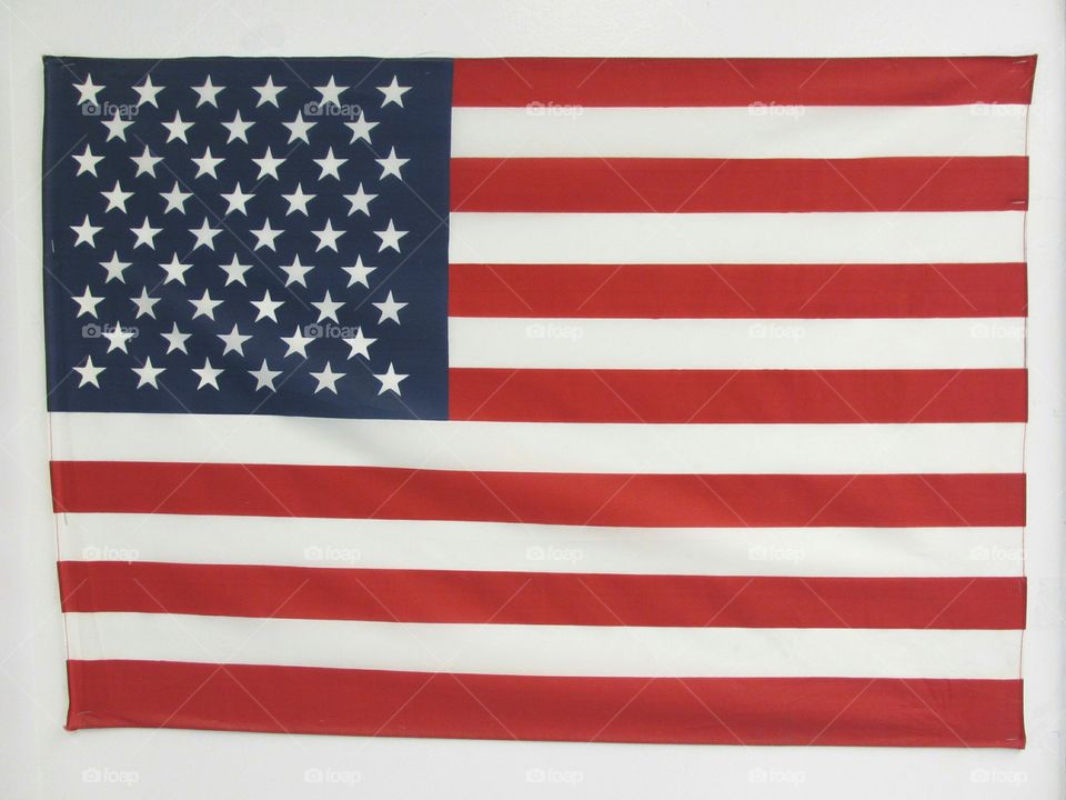 Flag of the United States. Isolated flag of the United States of America