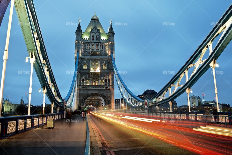 Bridge, Tower Bridge, City, Speed,Night, Night photography, London at night, Lights 