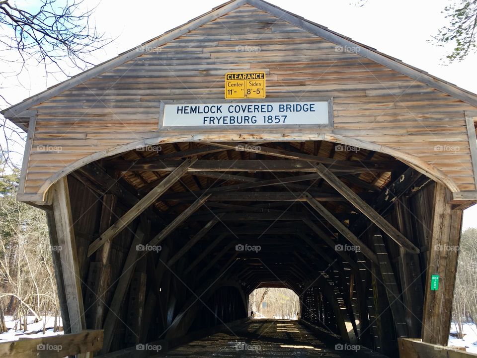 Hemlock Covered Bridge, Fryeburg Maine 