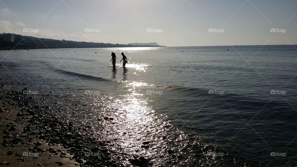 couple on a beach in Cyprus