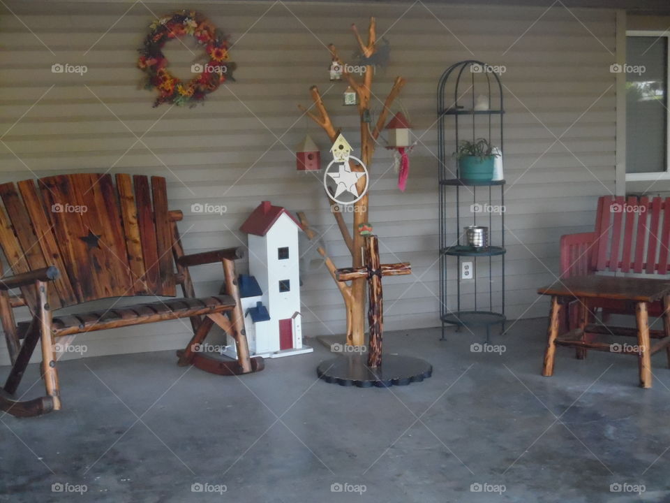 my back 🔙 porch. This is where I go to have a 🚭 smoke when I am visiting my mom