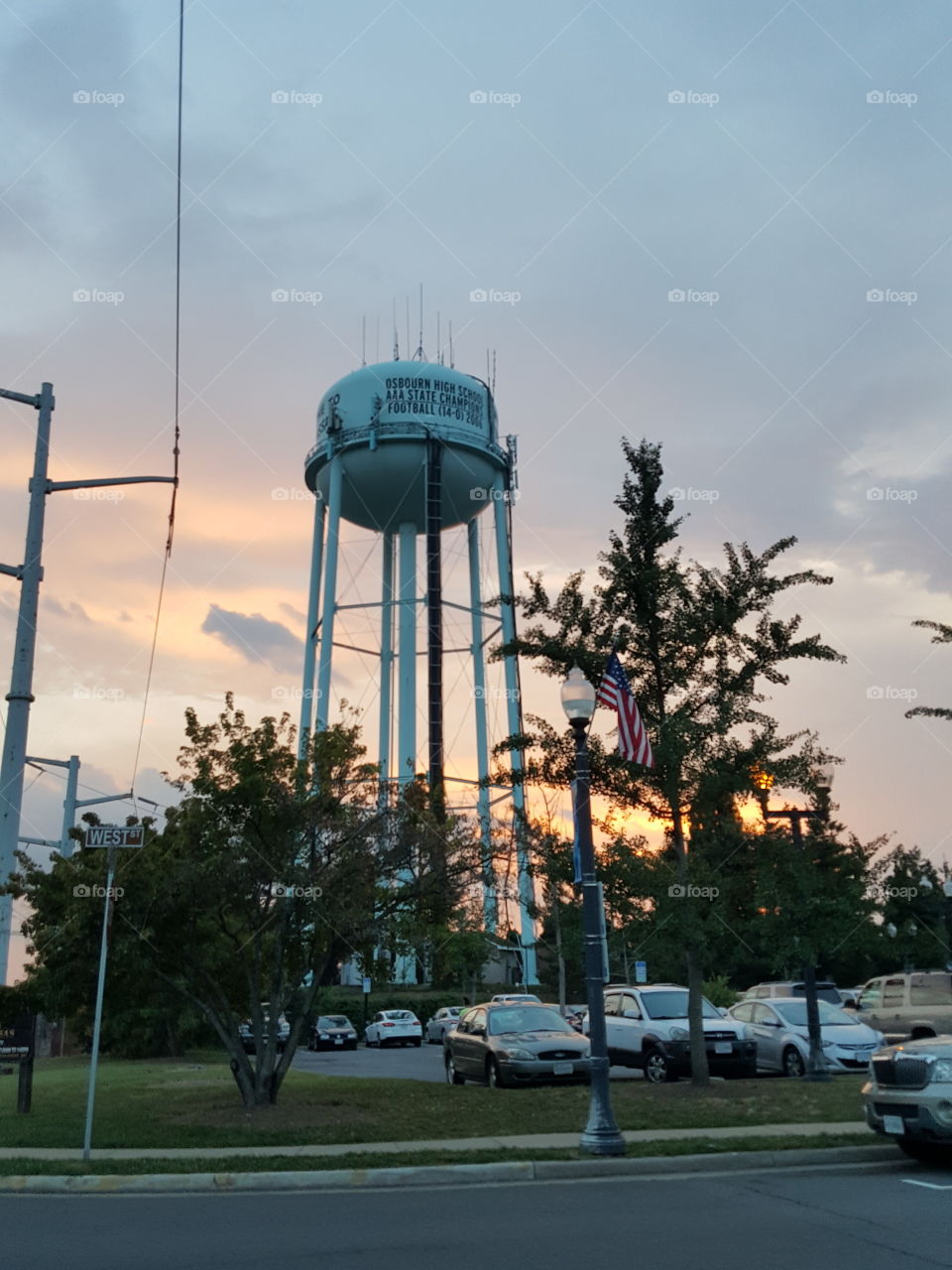 Sunset on the Water Tower