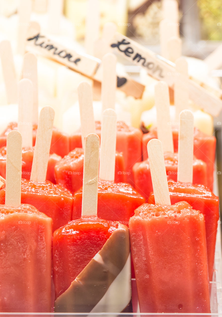 Colorful Ice Cream Popsicles
