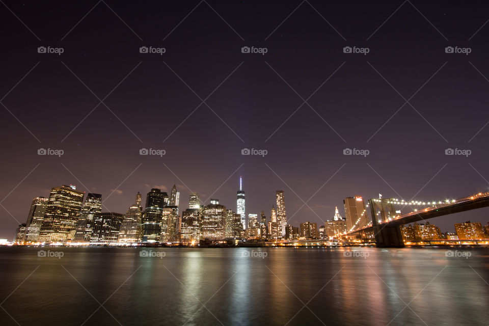 City, Downtown, Architecture, Water, Cityscape