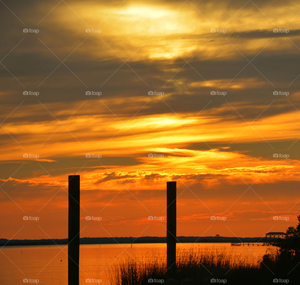 Scenic view of dramatic sky