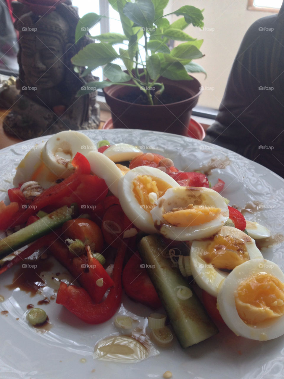 Healthy egg salad