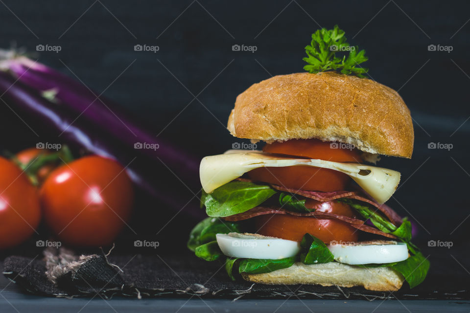 healthy, fresh food, dark food photography