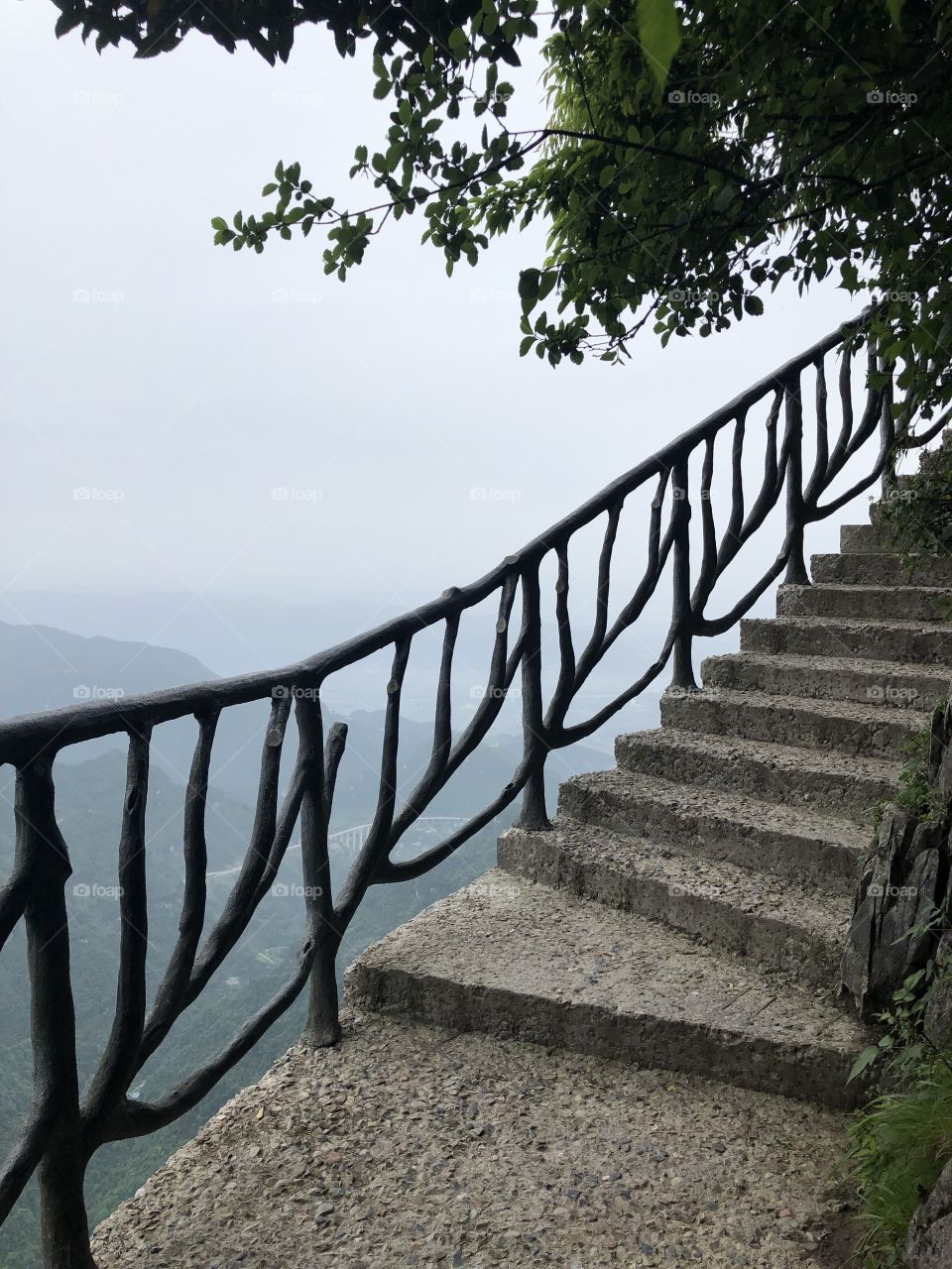 Mountain edge staircase 