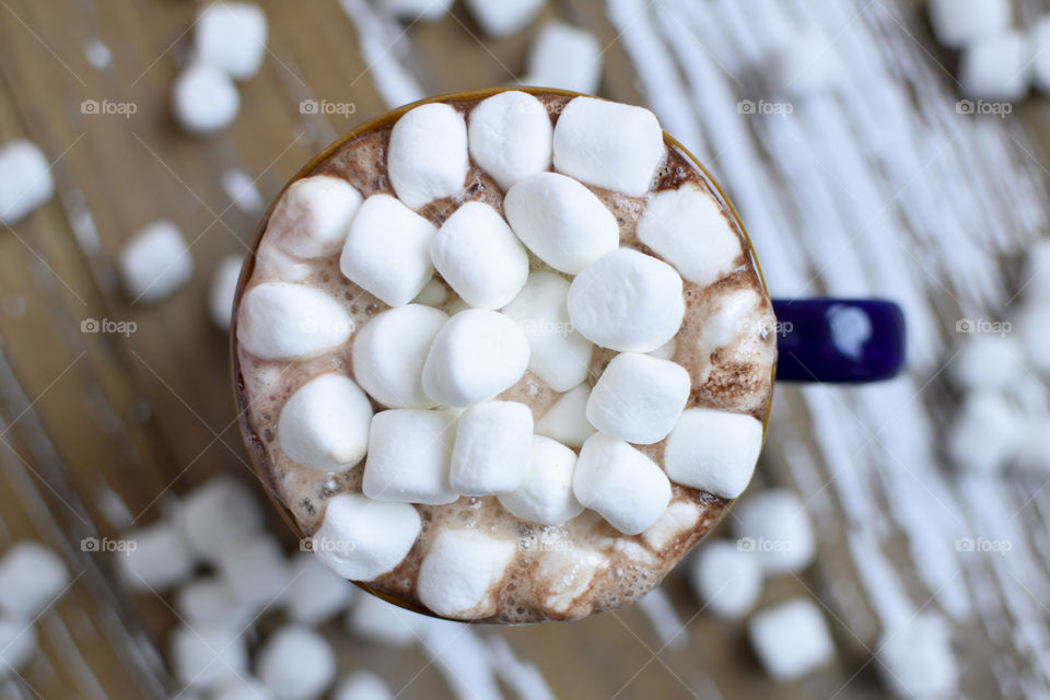 Mug of Hot Chocolate with Marshmallows- Winter is Coming! 