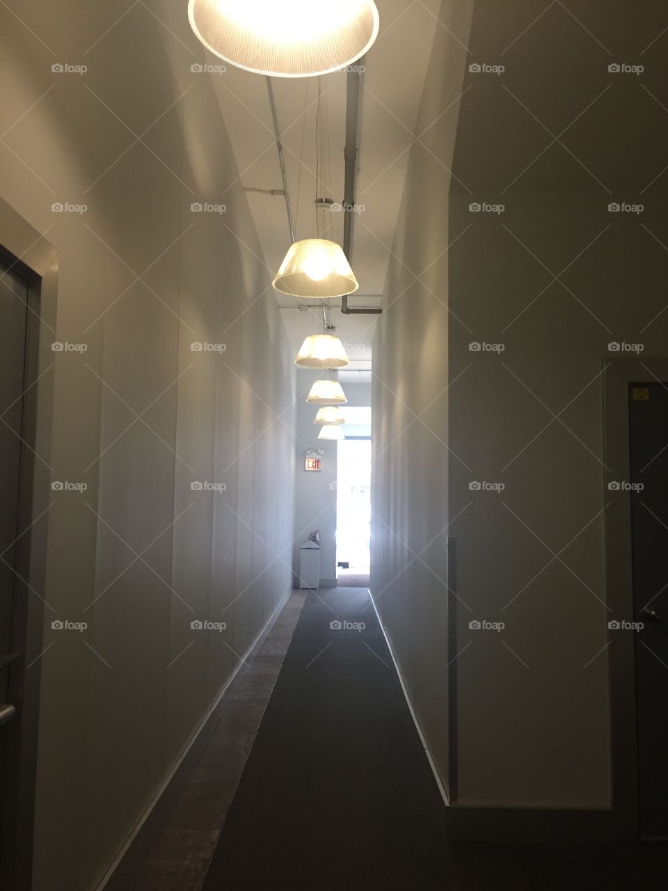 Lit Hallway