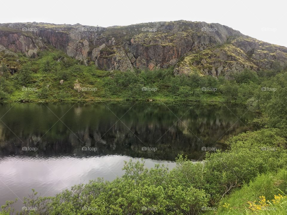 River landscapes in Russian tundra 