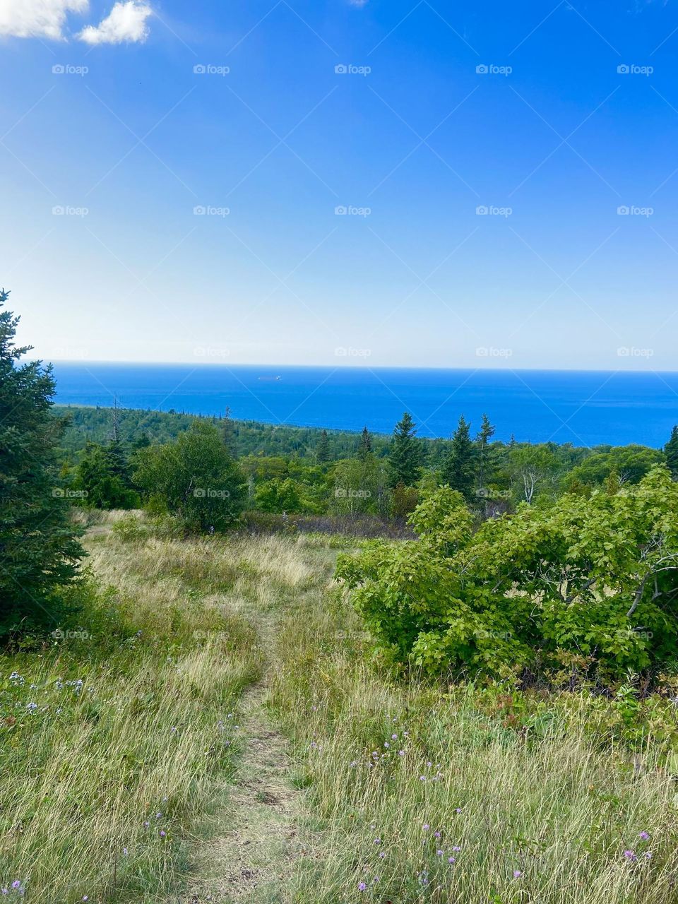 Mountain View in Copper Harbor Michigan overlooking Lake Superior