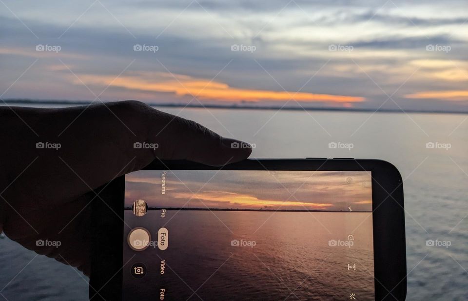 sunset image on my smartphone
