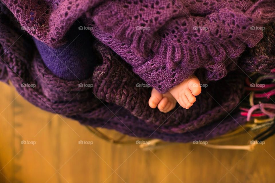 Cute baby feet